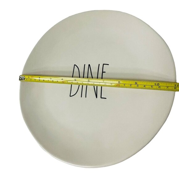 Rae Dunn Artisan Dine Plate Collection Ceramic 11" White - Picture 4 of 5